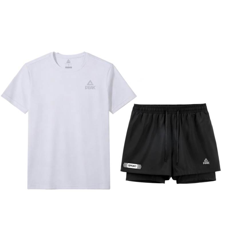 PEAK Summer Casual Sportswear Unisex Two Piece Set