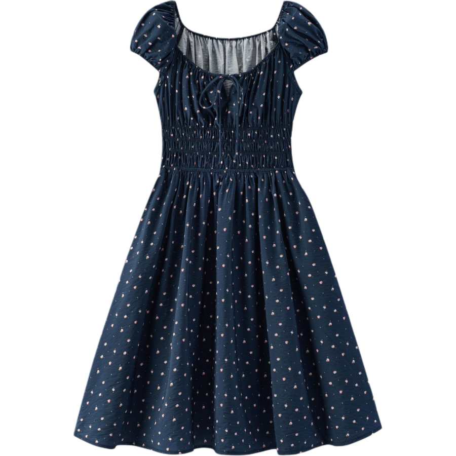 Semir Short Sleeved Dresses Women's U Neck Moderate Mid Length