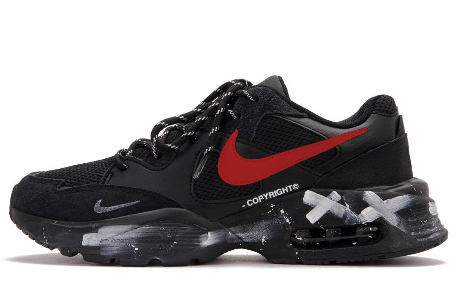 Nike Nike Air Max Fusion Low top Running Shoes Men's Black Red