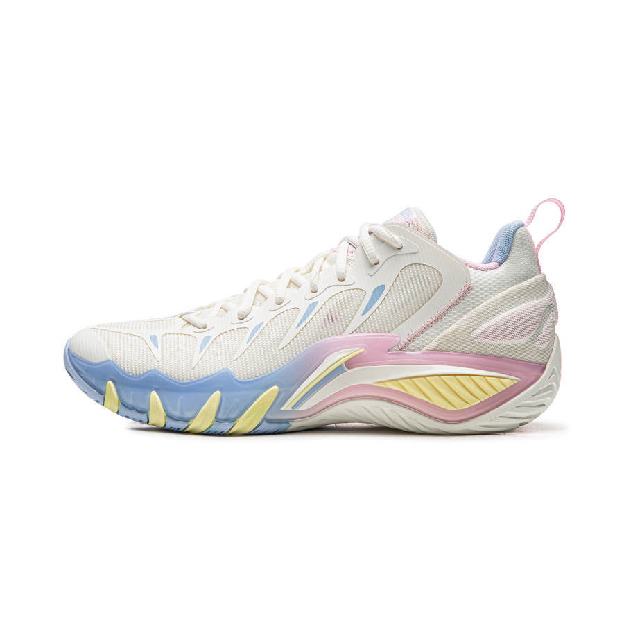 Li-Ning Li Ning BadFive Storm 2026 Cushioning Slip Resistant Breathable Rebound Low top Basketball Shoes Men's Ivory