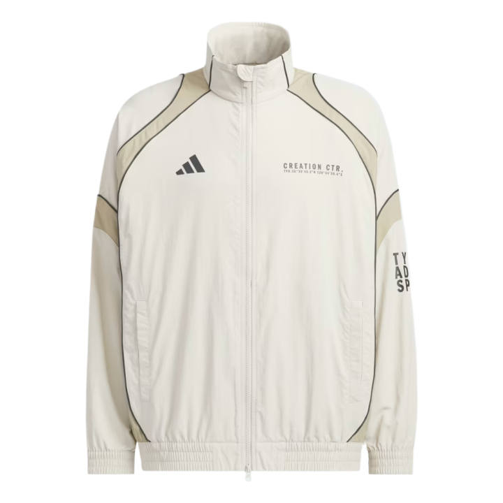Adidas Adidas Jackets Men's Beige/Amazing Stuff Turtleneck Moderate Multi Pocket Knitted