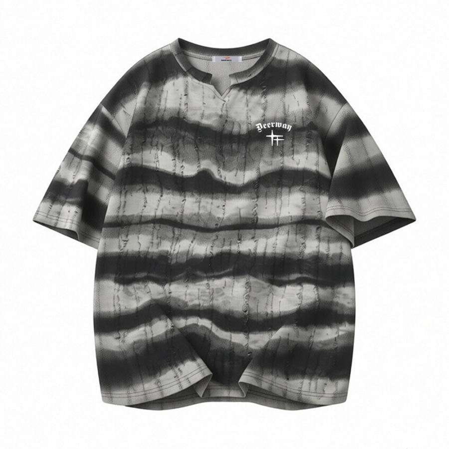 DEERWAY T Shirts Unisex V Neck Moderate Heavyweight