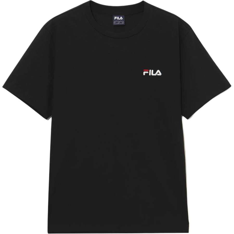 FILA T Shirts Unisex Black Crew Neck