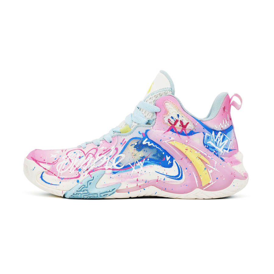 Anta Airspace 4 Abrasion Resistant Cushioning Mid top Basketball Shoes Men's
