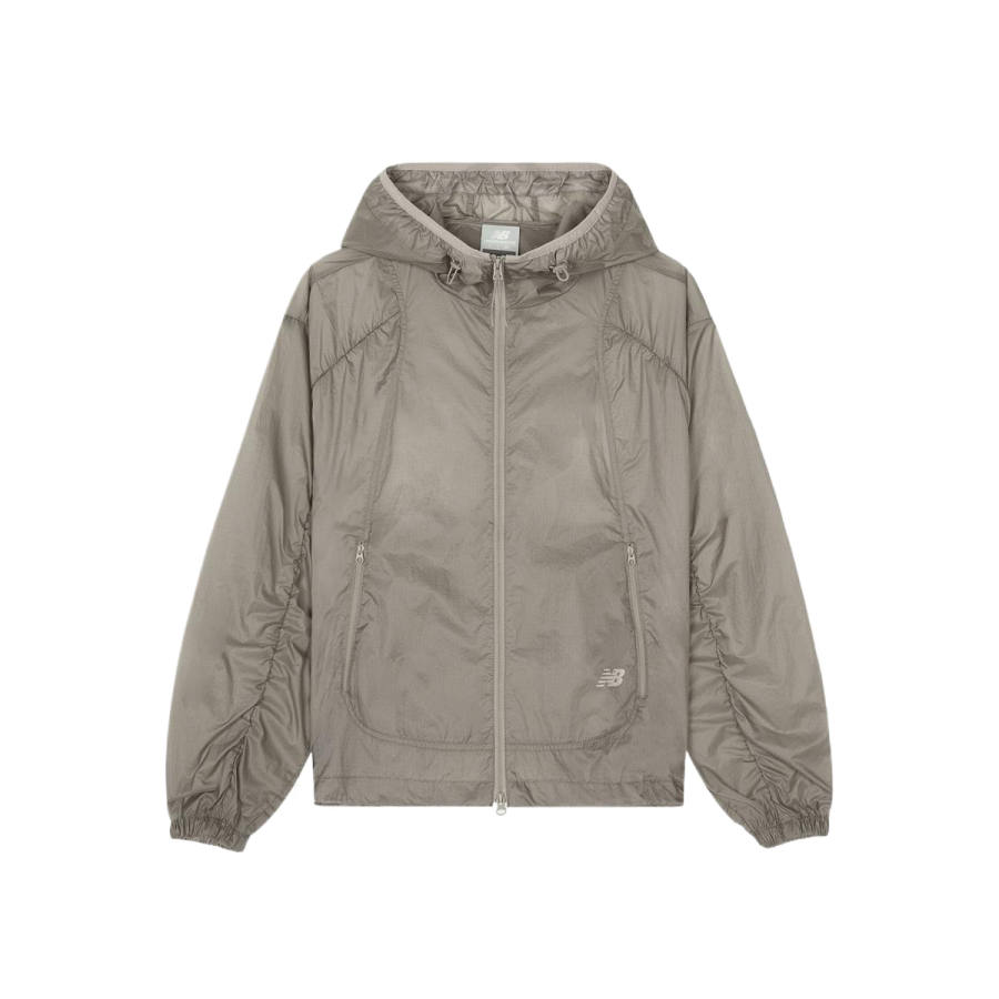 New Balance New Balance Jackets Women's Dark Beige Hooded Non Detachable Moderate Other