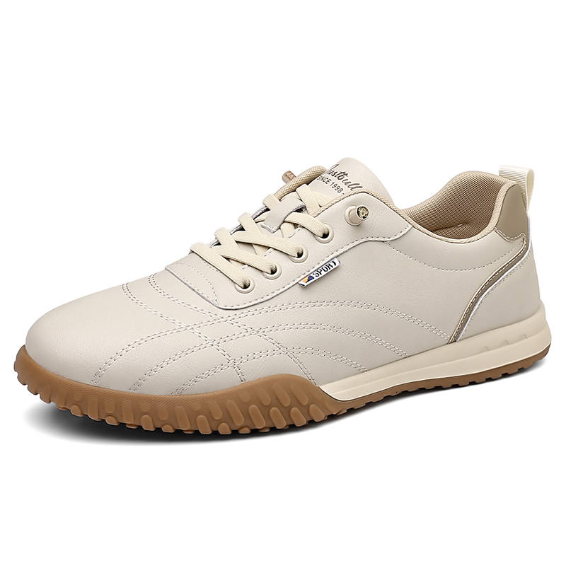 YALU Microfiber Leather Lightweight Breathable Low top Skateboard Shoes Men's
