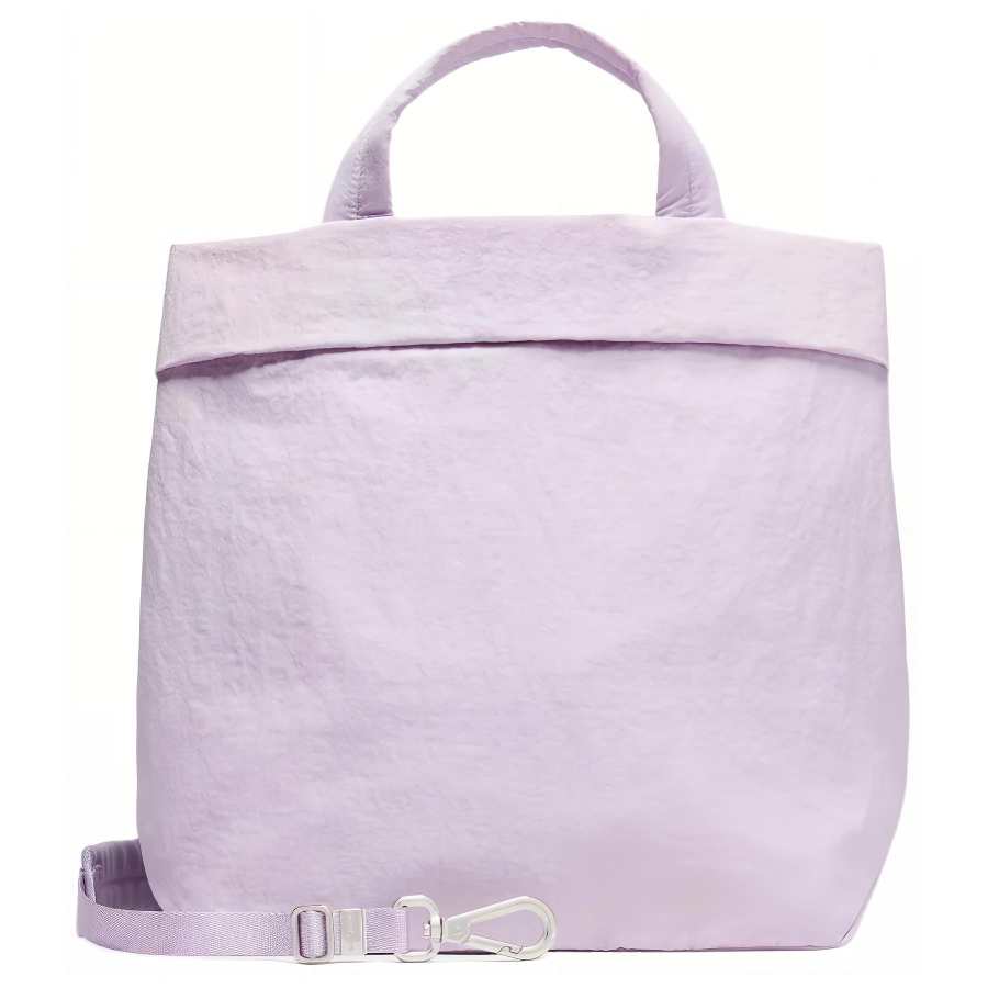 Lululemon Recycled Nylon Tote Handbag Women's Light Lavender & Silver