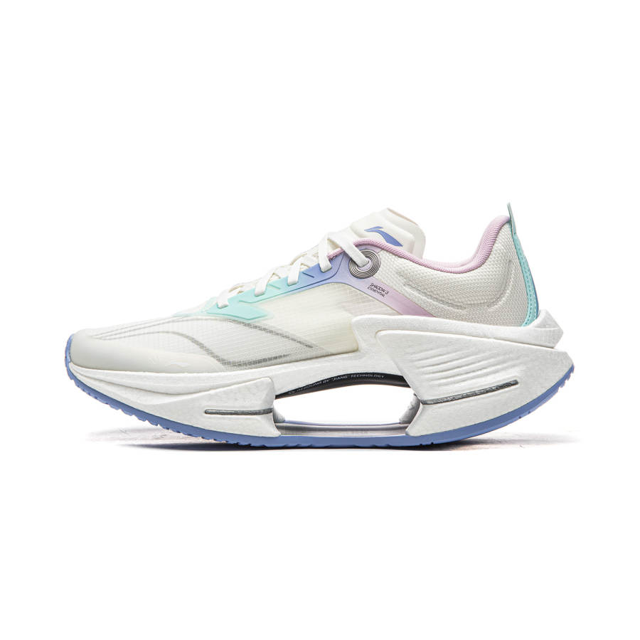 Li-Ning Li Ning Shadow 3 Essential Cushioning Abrasion Resistant Low top Casual Running Shoes Men's White Blue