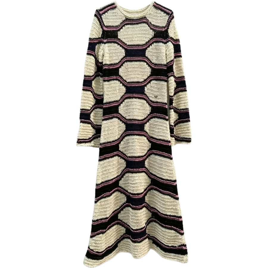 CHANEL 20P Long Sleeved Dress Women's