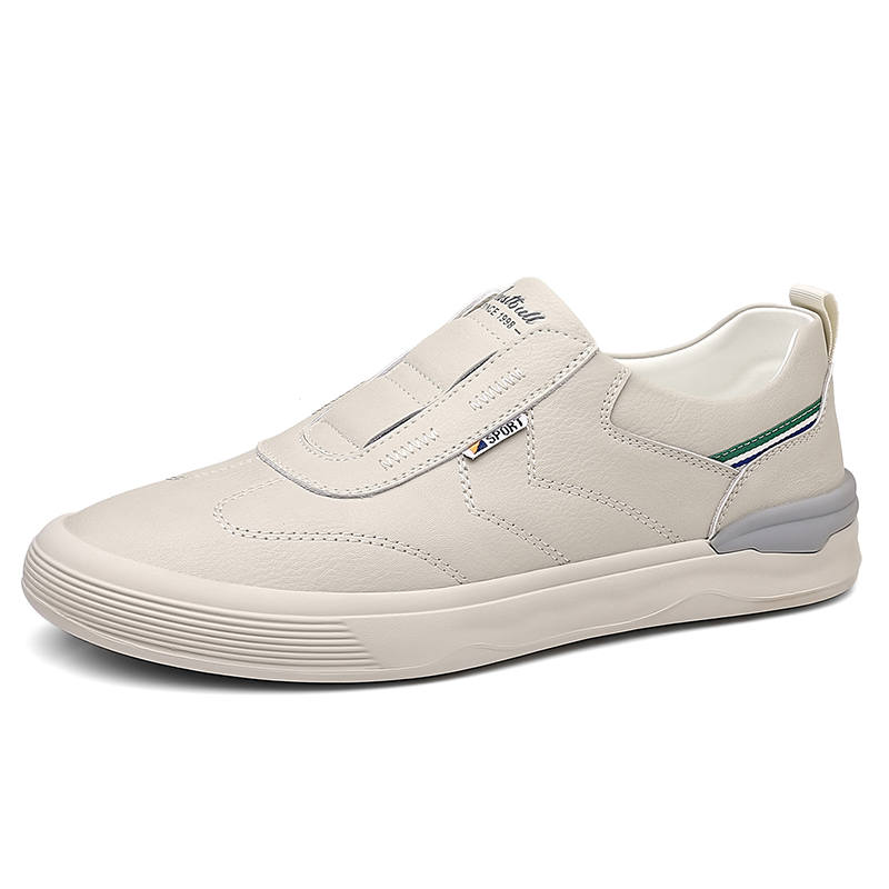 YALU Microfiber Leather Lightweight Breathable Low top Skateboard Shoes Men's