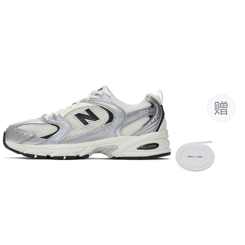 New Balance New Balance NB 530 Breathable Low top Casual City Commuting Running Shoes Unisex Silver Black
