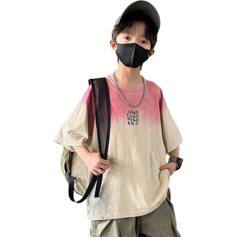 PLANDOO Kids T Shirts Crew Neck Thin Non Stretch