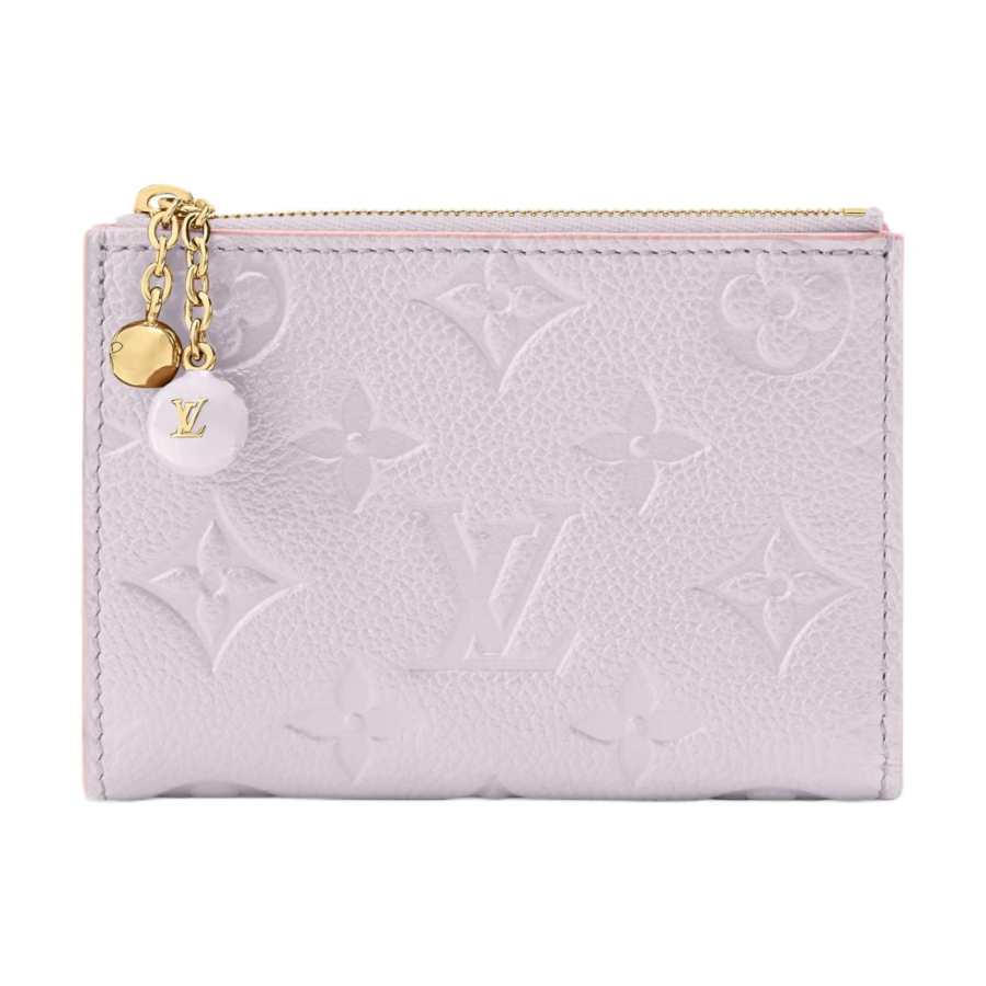 LOUIS VUITTON Lisa Cow Leather Wallet Women's Lavender