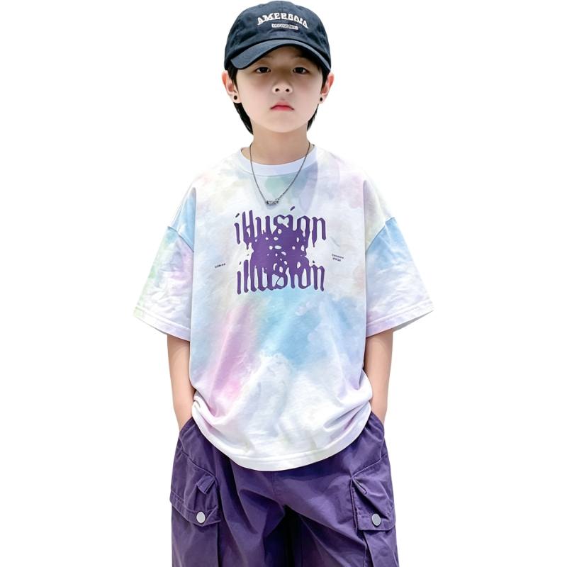 YALU Grade School T Shirts Crew Neck Thin