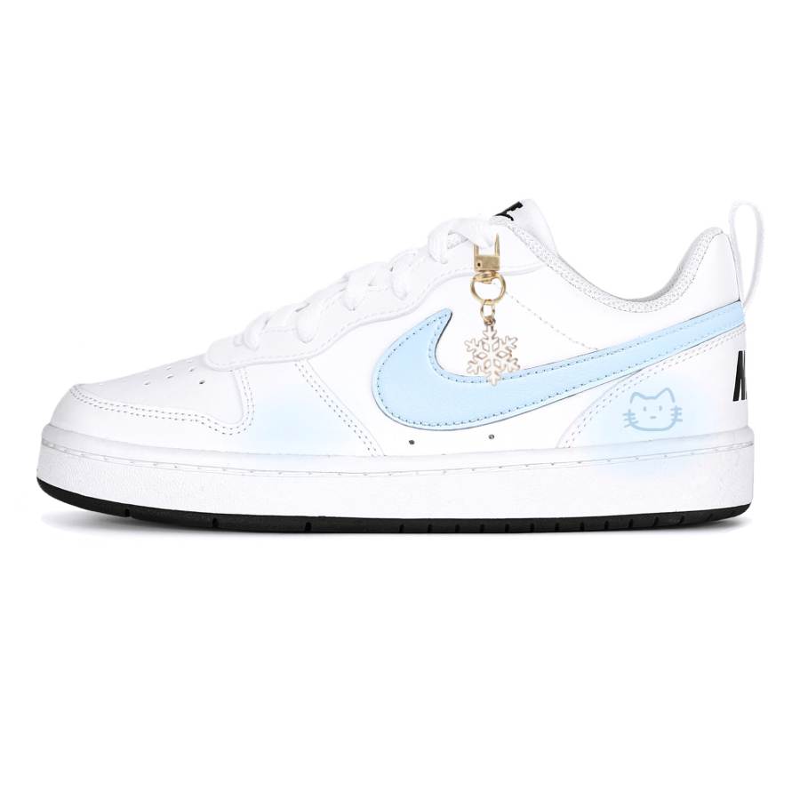 Nike Nike Court Borough Steam Rose, Mint Kitten Cushioning Low top Kids' Skateboarding Shoes Blue Teenagers