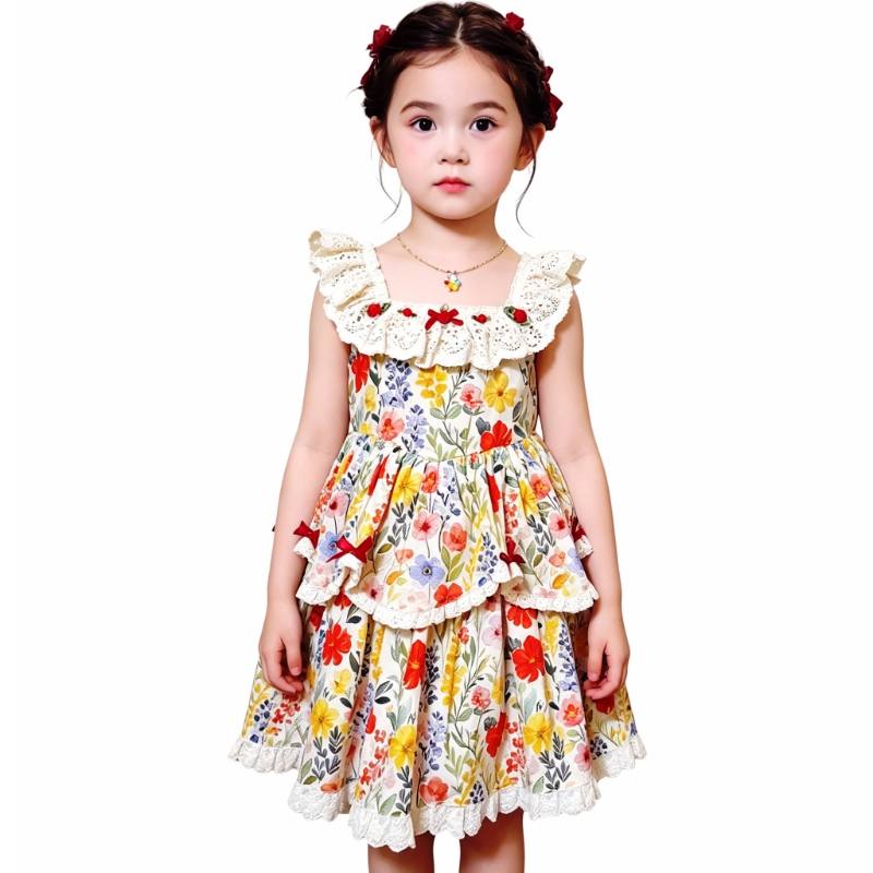 YALU Dress Children Aged 3 7 Years Old