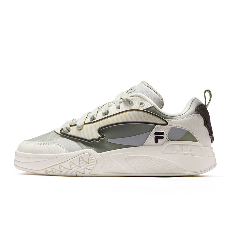 FILA FUSION DESPERADO Outlaw LOW top Vintage Basketball Shoes Men's Cream Gray