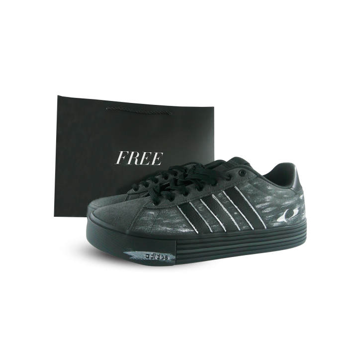 Adidas Adidas Daily 4.0 Subtle Texture Synthetic Leather Slip Resistant Low top Skateboard Shoes Unisex