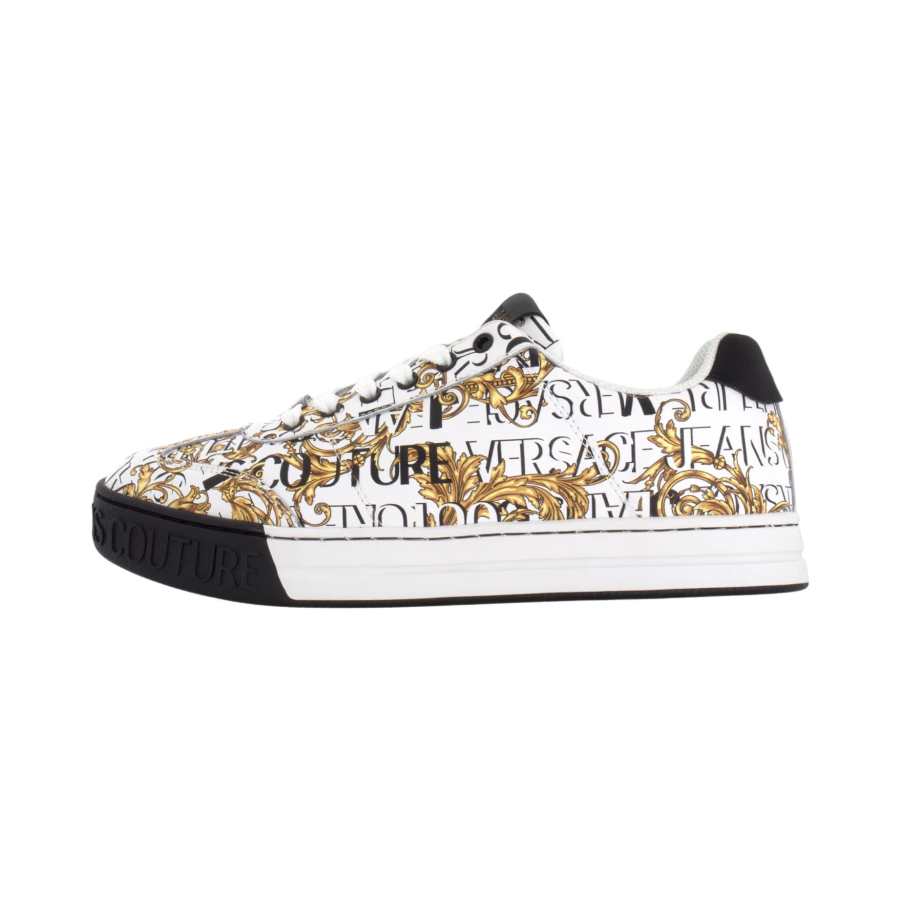 VERSACE JEANS Couture Barocco-print Lace-up Sneakers