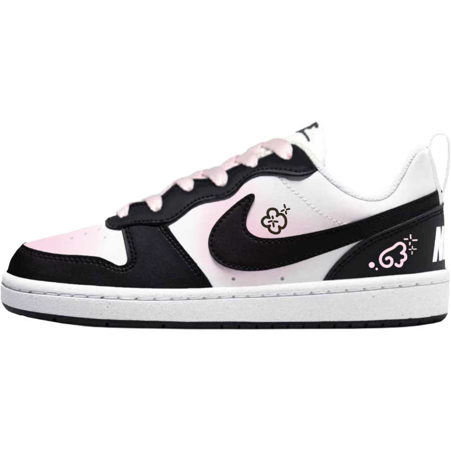 Nike Nike Court Borough Low top Kids' Skateboarding Shoes Black Pink Teenagers