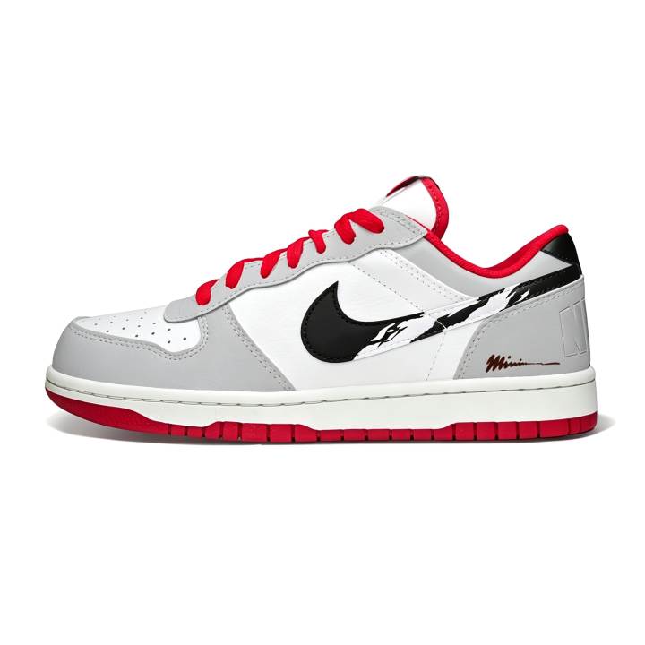 Nike Nike Big Low top Skateboard Shoes Men's Black White Green