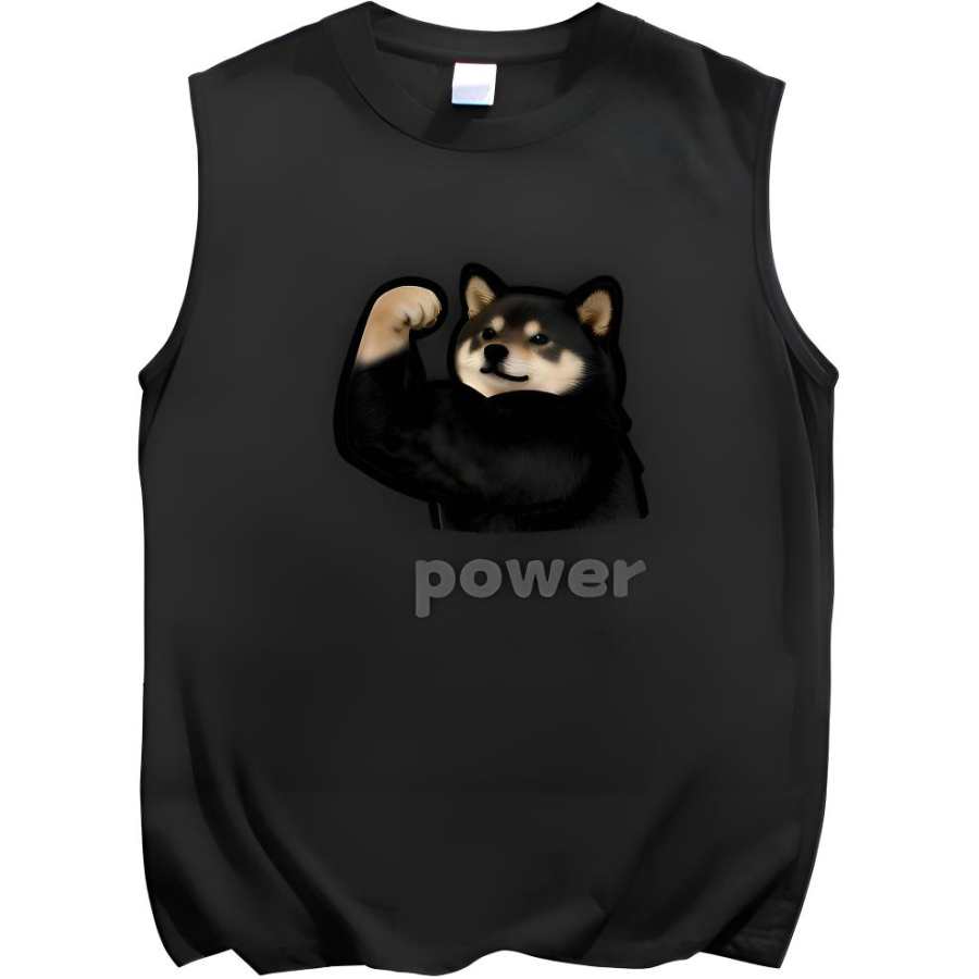 Lnga Landgre Tank Tops Unisex Crew Neck Thin Sleeveless