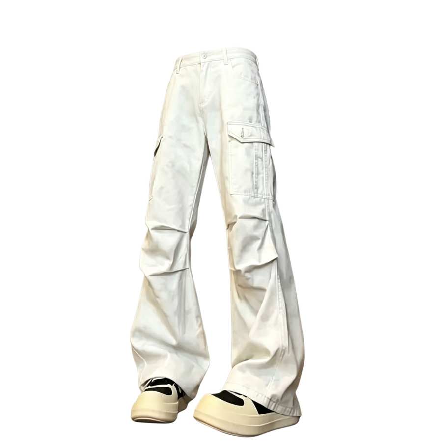 MIIOW MIIOW Jeans Unisex White Moderate Scimitar Pants