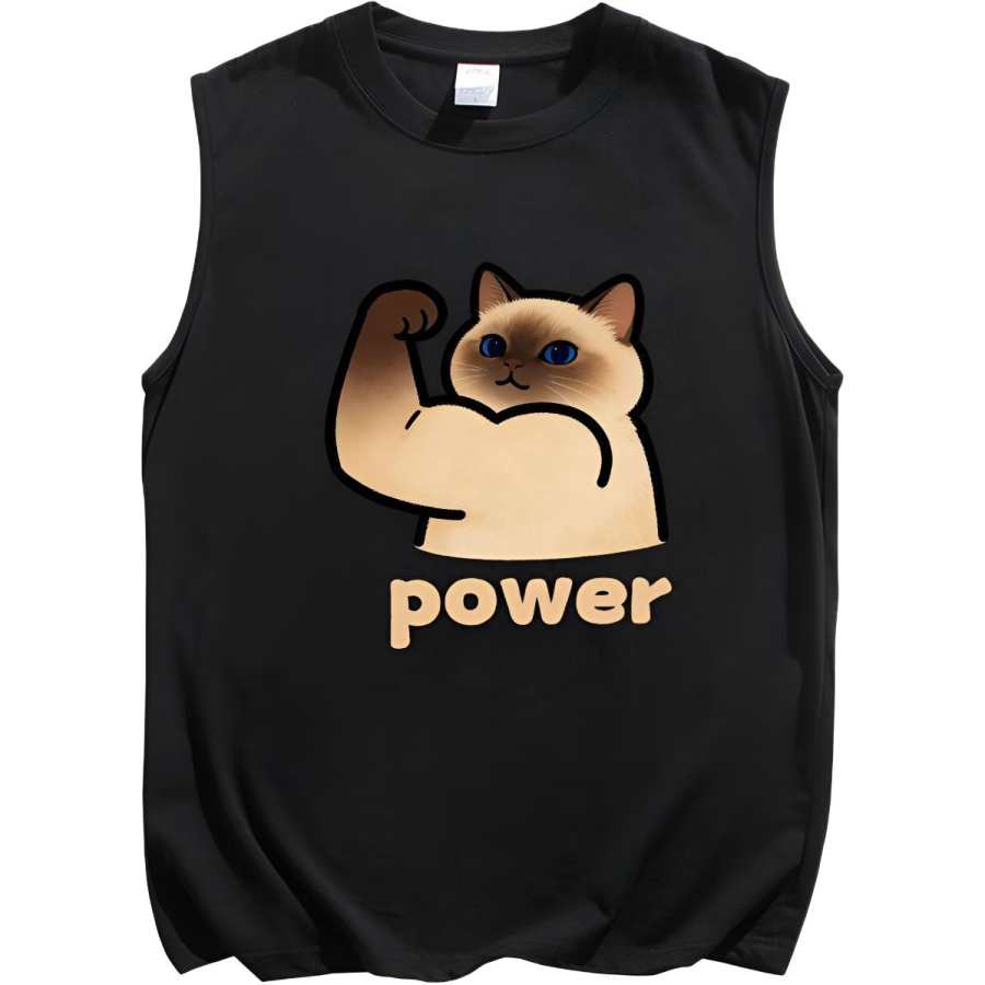 Lnga Landgre Tank Tops Unisex Crew Neck Thin Sleeveless