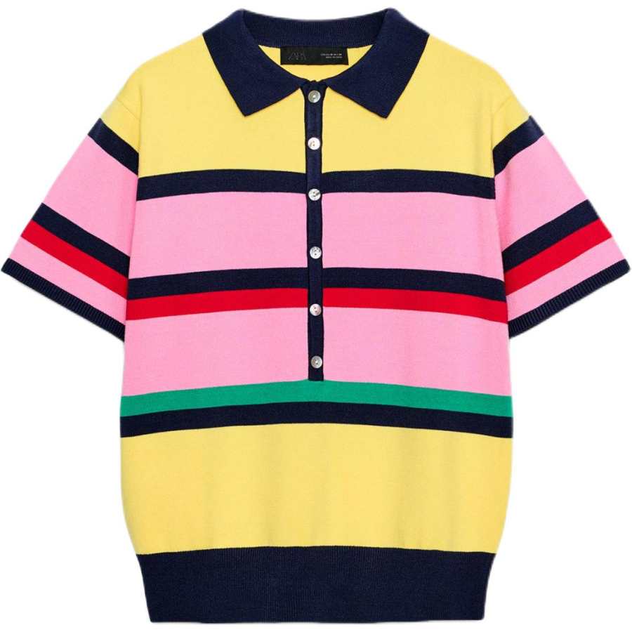 ZARA Polo Shirts Women's Multicolor