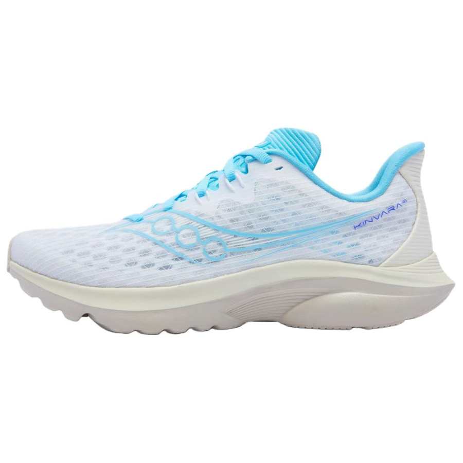 Saucony Kinvara Essence 16 Rebound Casual Running Shoes Unisex Ecru Light Blue