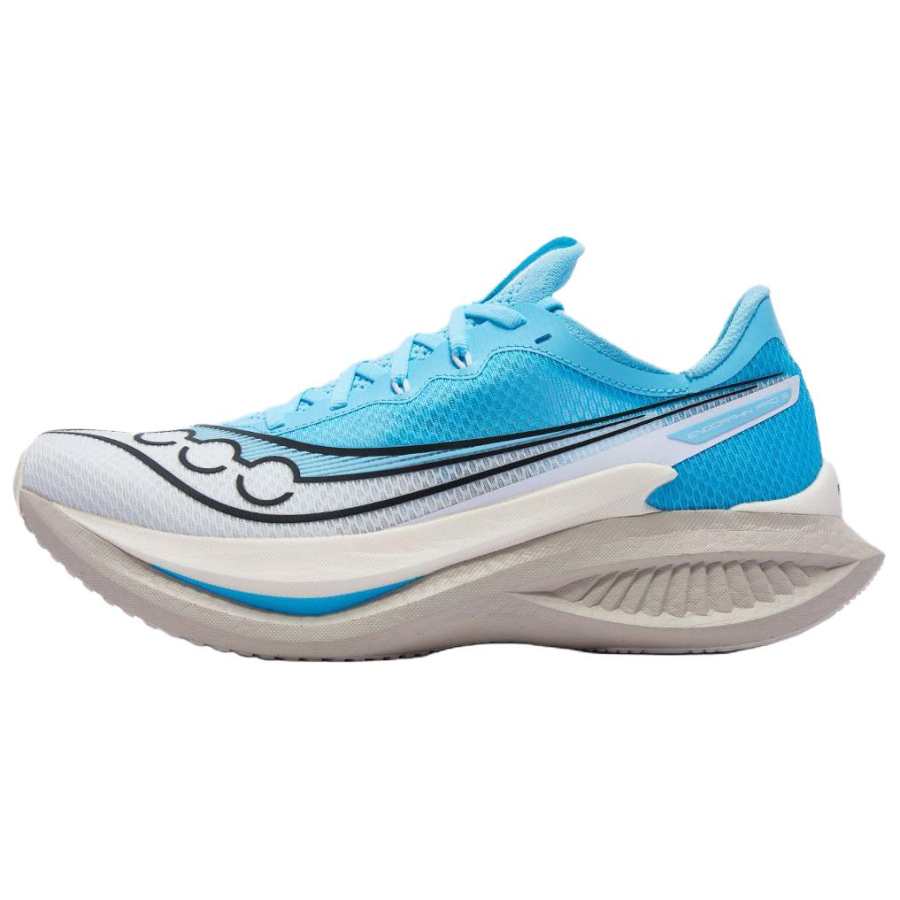 Saucony Endorphin Pro 5 Rebound Casual Running Shoes Unisex Ecru Light Blue