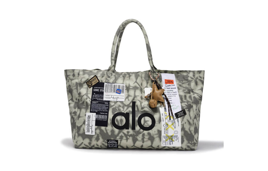 Alo Yoga Cotton Tote Bag, Shopping Bag, Handbag Large Unisex Gray