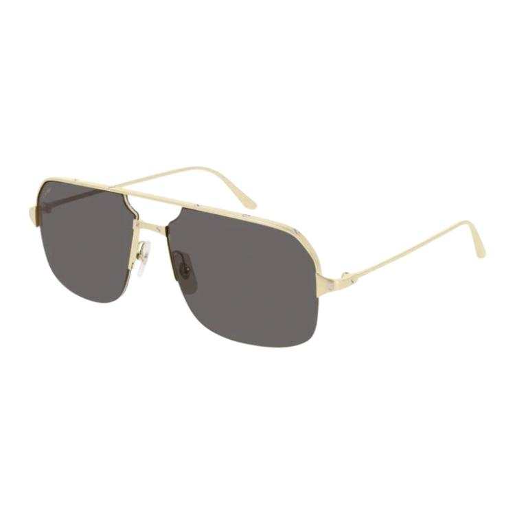 CARTIER Metal Aviator Sunglasses Men's Gold