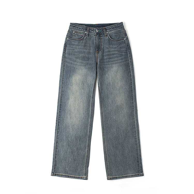 Lee Jeans Women's Medium Light Blue Moderate Straight Fit Pants
