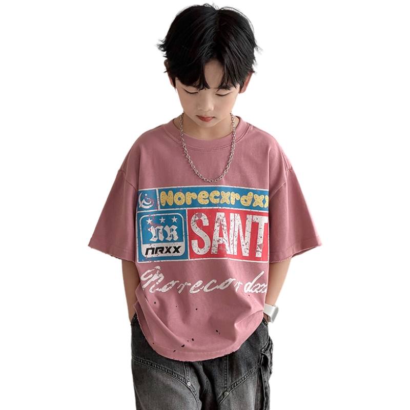 YALU Grade School T Shirts Crew Neck Moderate