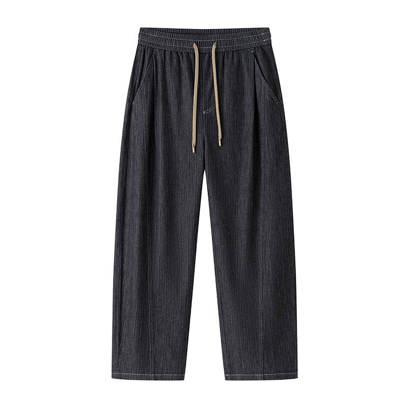 YALU Casual Pants Men's Thin Straight Fit Pants