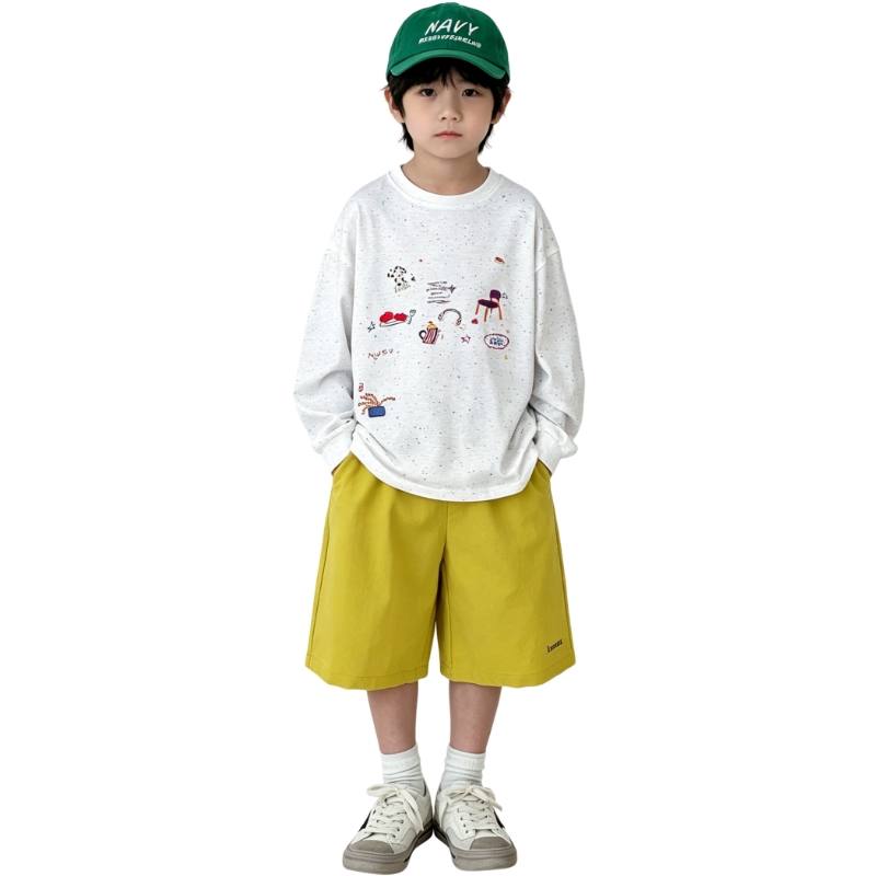 YALU Kids T Shirts Crew Neck Thin