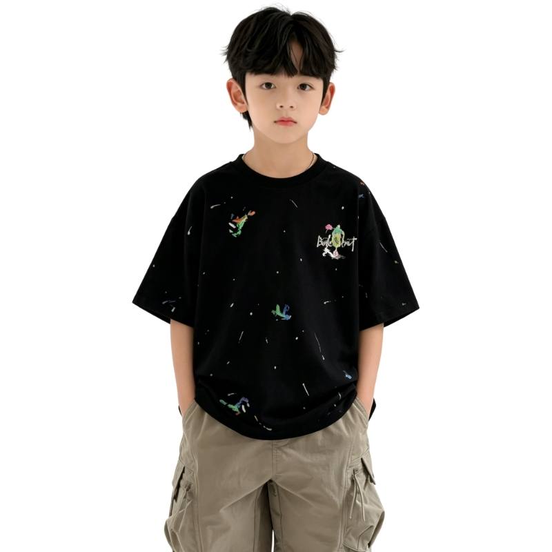 YALU Grade School T Shirts Crew Neck Moderate