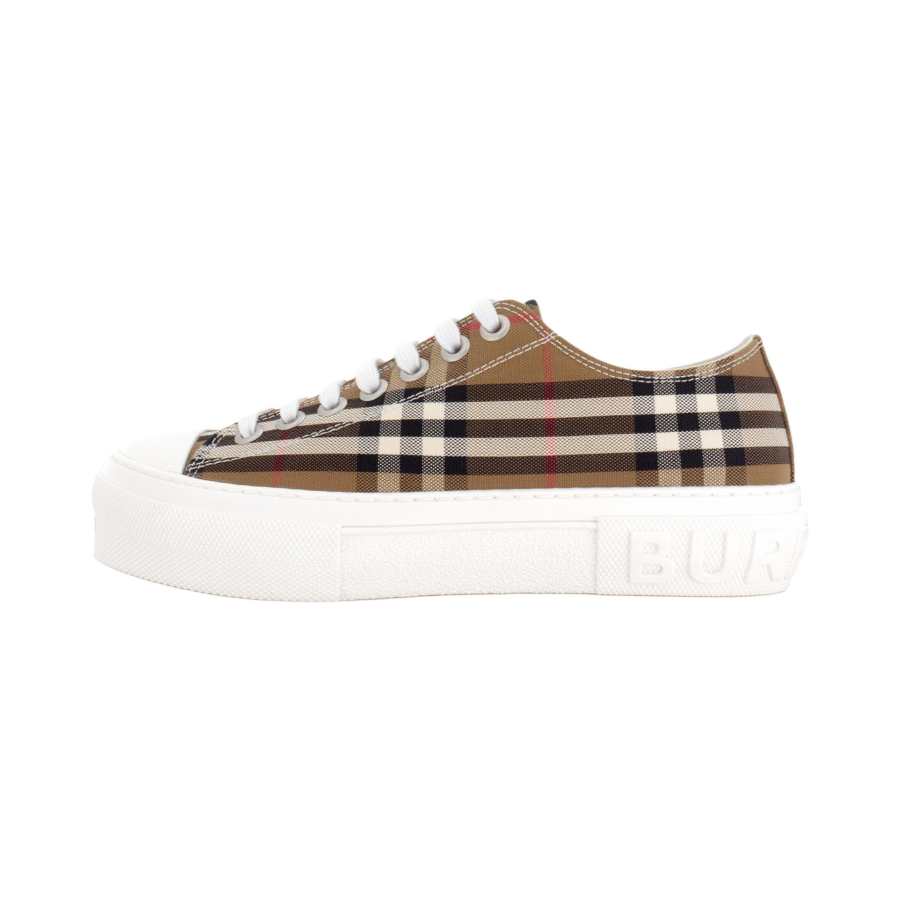 Burberry Low top Canvas Shoes Men's Brown