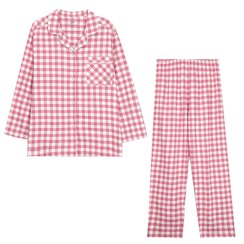 HONGDOUJUJIA Pajama Set Women's Rose Red