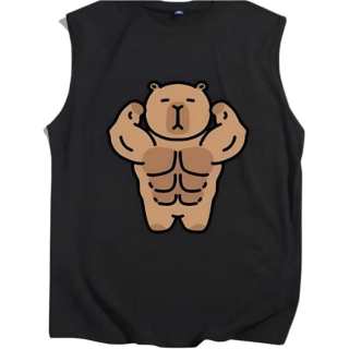 Lnga Landgre Tank Tops Unisex Crew Neck Thin Sleeveless