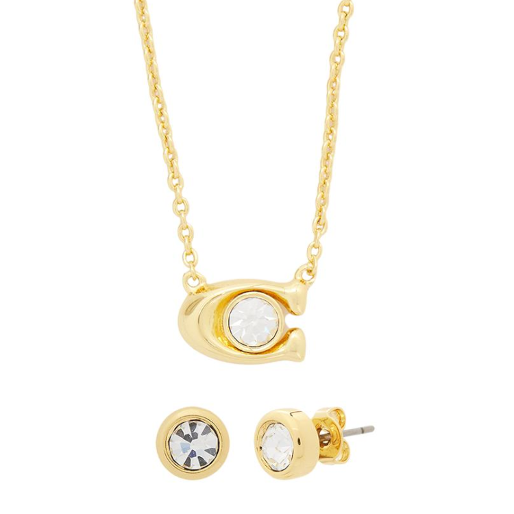 COACH COACH Brass Necklaces Women's Gold