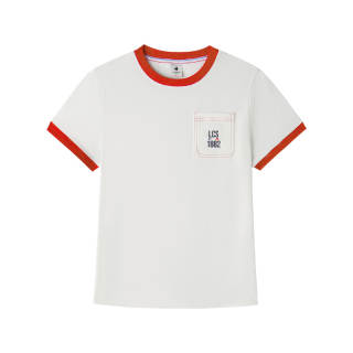Le Coq Sportif T Shirts Women's Crew Neck Moderate Straight Fit