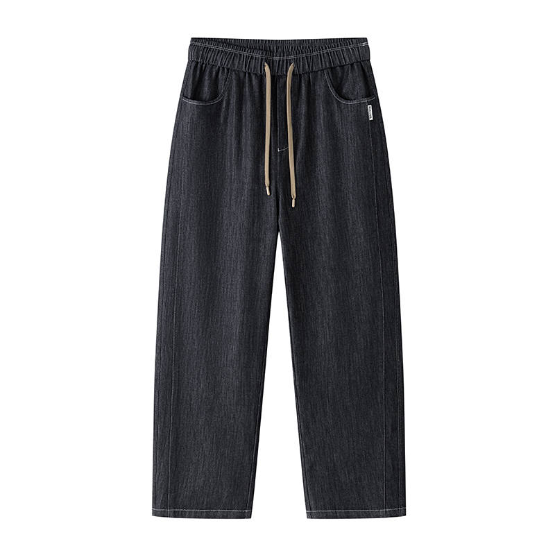YALU Casual Pants Men's Thin Straight Fit Pants