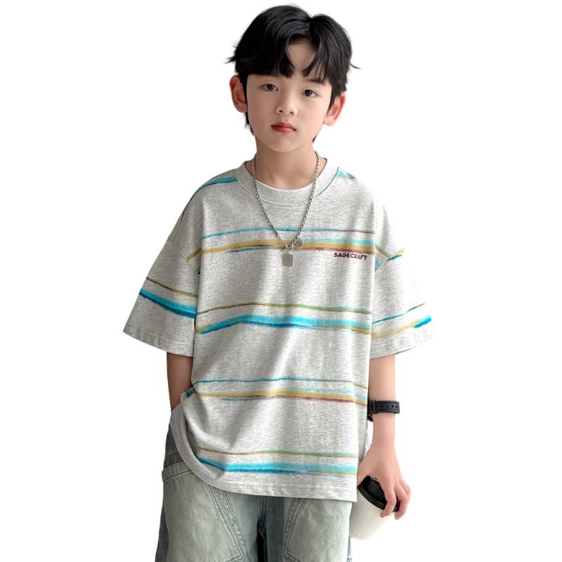YALU Grade School T Shirts Crew Neck Moderate