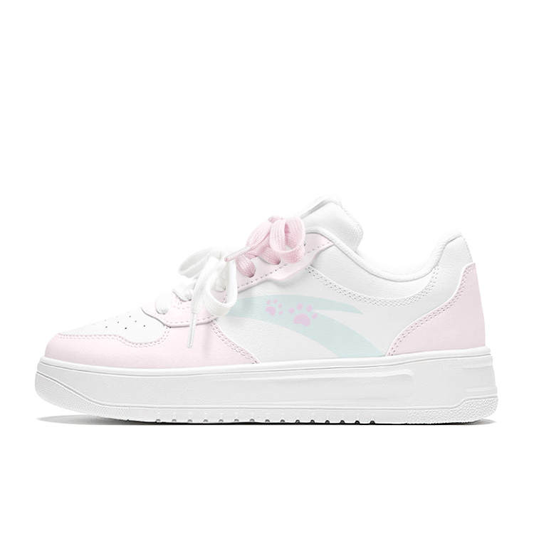Anta Easy Lightweight Abrasion Resistant Low top Skateboard Shoes Women's Pink