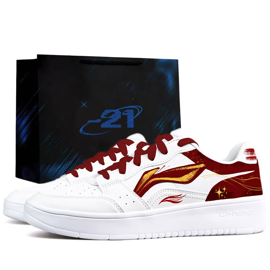 Li-Ning Li Ning Sycee Slip Resistant, Abrasion Resistant, Breathable, Height Increasing Low top Skateboard Shoes Men's