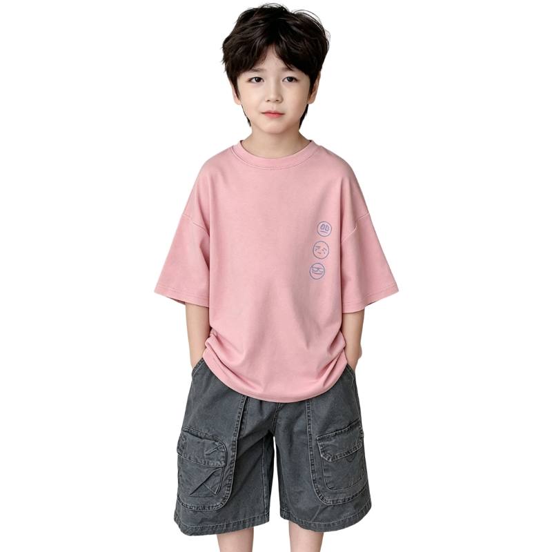 YALU Kids T Shirts Crew Neck Thin