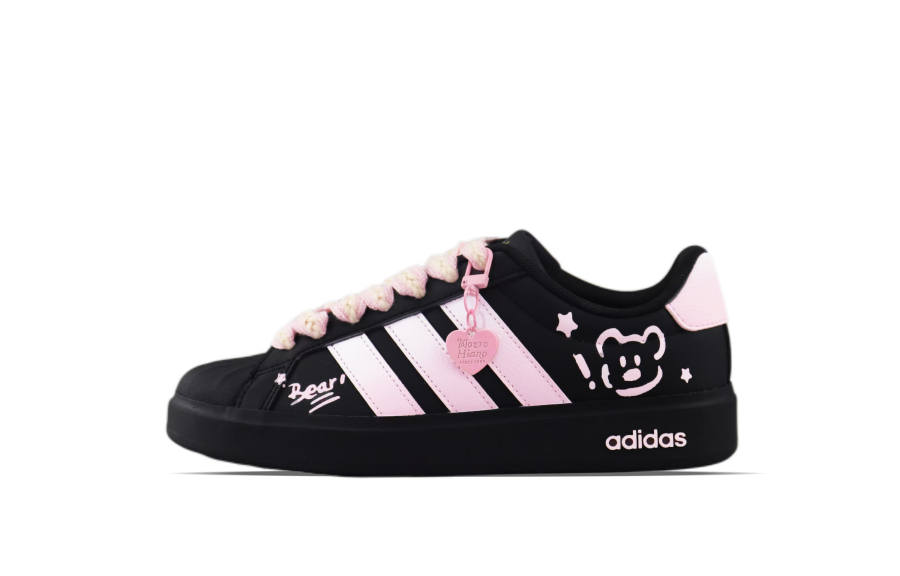 Adidas Adidas Street Talk Low top Skateboard Shoes Women's Black Pink