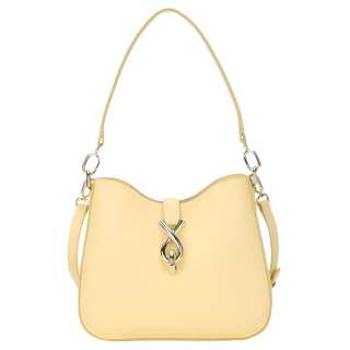Furla Cow Leather Shoulder Bag, Crossbody Bag Small Women's Almond Butter Yellow